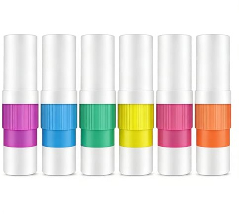 6er Pack Riechstift mit thailändischen ätherischen Ölen, Inhalierstift, Nasal Stick mit Minz-Aroma, Aroma-Stick für unterwegs, ideal für Büro & Reisen
