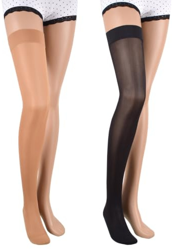 ASSISTICA Kompressionsstrümpfe Klasse 2, 23-32 mmHg, 158-170 cm/XL, Beige