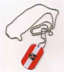 DOG TAG Österreich Erkennungsmarke Kette Grösse 30 x 50mm - FRIP –Versand®