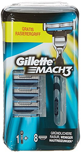 Gillette Mach3 Rasierklingen 8 Stück + gratis Handstück