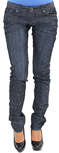 Sotala Damen RÖHRE RÖHRENJEANS HÜFT HÜFTJEANS Stretch Stretchjeans Hose Jeans Slim FIT BLAU P620+ 34