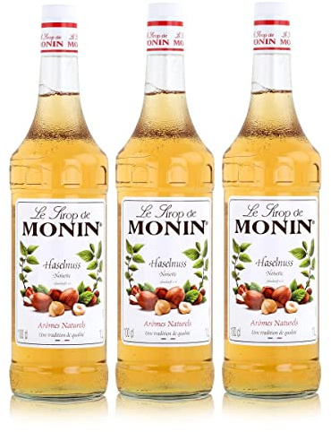 Monin Sirup Haselnuss, 1,0L 3er Pack