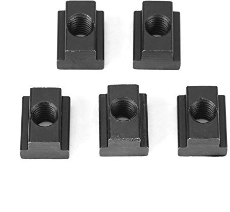 T-Slot Nuts M10 for Aluminum Extrusions 45 Steel Black Oxide Finish 5 Pieces