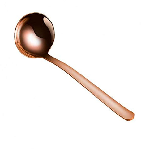 Lankater 1pc Utensile Cucina, Utensili Cucina in Rame, a Manico Lungo Zuppa di Riso Cucina Cucchiaio Mestolo per Cucinare