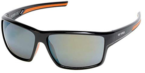 Harley-Davidson Men's Sunglasses Black Bordeaux Mirror Lenses