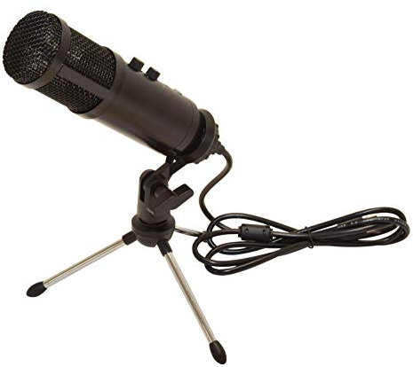 Citronic | USB Microphone Kit, Recording Microphone, Plug & Play Condenser Computer Mic for Podcast, Game, YouTube Video, Stream, Voice Over