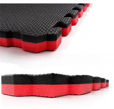 JARDIN202 - Tatami Puzzle 1x1m | Goma EVA Reversible Antideslizante | Suelo Artes Marciales, Gimnasio y Fitness | Con Bordes