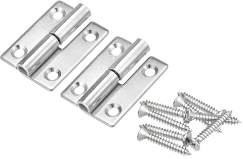 sourcing map Lift Off Hinge, 2 304 Stainless Steel Right Detachable Slip Joint Flag Hinges 2pcs