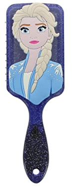 DISNEY FROZEN II – Spazzola Districante 3D Elsa in Silicone – Per Tutti i Tipi di Capelli – Districamento Facile e Delicato – Accessorio Ufficiale Disney