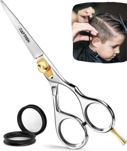 Tijeras de peluquería Peluqueros profesionales Tijeras ajustables Tijeras de corte de cabello de acero inoxidable para peluqueros de salón Hombres Mujeres Niños Adultos 6.5 pulgadas