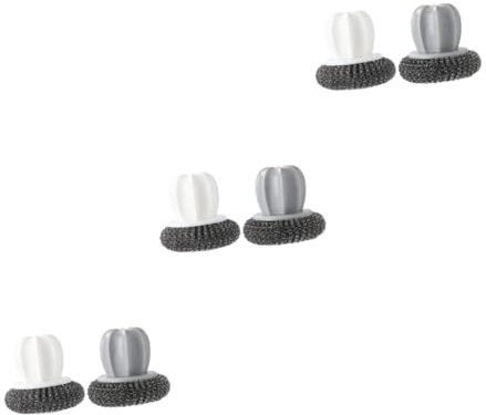Zerodeko 6 STK Topfbürste Mini Spülbürste Schwammreiniger Draht Schwämme Schwamm zum Spülen von Kochgeschirr Haushaltsreinigungsschwammbürste Grill Wäscher handhaben Reinigungskugel Plastik