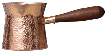 Caffettiera Turca Piano Cottura Caffettiera Manico in Legno Barra in Rame con Manico Lungo Attrezzatura Resistente Caffettiera araba Greca
