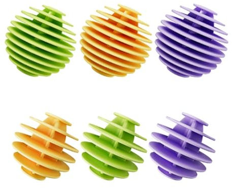 YSJCHEBS 6 Uds Bolas De Silicona para Lavandería, Accesorios para Lavadora, Bolas De Secado para Lavadora, Bolas para El Cuidado del Lavado, Electrodomésticos