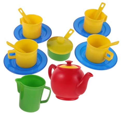 UPKOCH Té De Juguete para Vajilla De Plástico para Pequeños Decoración De Casas Miniatura Juego De Simulación