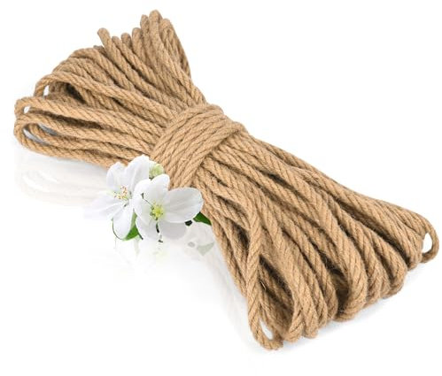 vsshe corda di canapa naturale, Corda Sisal per Tiragraffi per Gatti da 8mm *10m, Cordas Decorativa, Spago per Giardinaggio, Cordas Tiragraffi per Gatti, Cordas Bricolage,per Artistico,Giardinaggio