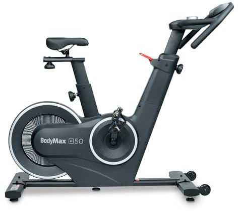 BodyMax SC50 Indoor Exercise Bike, 12kg Flywheel, 32 Magnetic Resistance Levels, LED Display