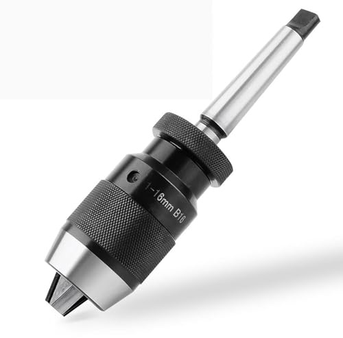 Bohaner Schnellspannbohrfutter mit MT2-B16 Bohrfutterdorn 1-16mm Bohrfutter Adapter Morsekegel Schnellspannfutter Spannfutter Bohrkopf für Drehbank-Bohrfutter Festziehen Drehmaschine Bohrmaschine