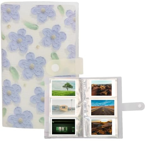 YGCQFH Libro de fotos de 3 pulgadas, álbum de fotos para personalizar, puede hacer 240 fotos con cubierta de orquídea, colección de fotos de 6 x 9 cm en el interior, álbum conmemorativo, adecuado para