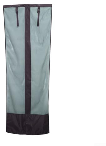 Cortina mosquitera para puerta de caravana, 202 x 72,5 cm, malla de malla para remolques, protección solar, poliéster transpirable, instalación simple, diseño plegable para RV y coche