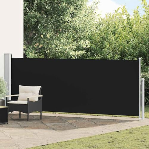 Genérico Toldo Lateral retráctil de jardín Negro 140x500 cm,Casa y jardín,Jardín,Artículos de Exterior,Sombrillas,48394