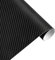 Könighaus (5,59€/m2 Schwarz 3D Carbon Autofolie 200 x 152 cm blasenfrei mit Anleitung