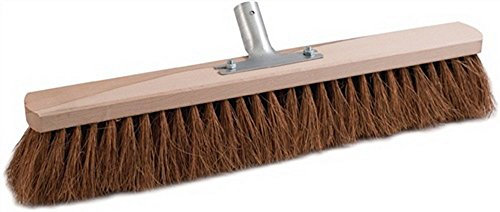 Scopa in legno di cocco, lunghezza 500 mm, con supporto in metallo