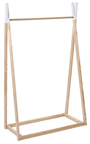 Atmosphera Kids Kinder-Kleiderschrank aus Holz, 76 x 126 cm, Braun