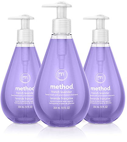Method Gel Hand Wash, French Lavender, 12 fl oz (Pack of 3)