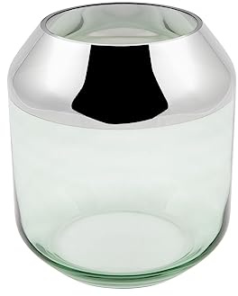 Fink Teelichthalter, Glas, grün, 19cm