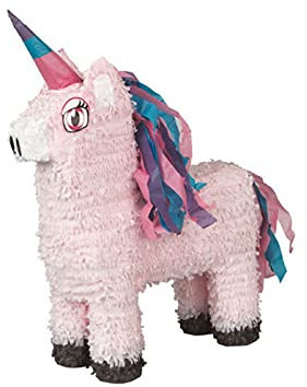 WOOOOZY NEU Pinata Einhorn, für Kinder-Geburtstag & Party, Ideal zum Befüllen mit Süßigkeiten und Geschenken