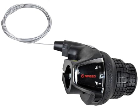 Faderr Revoshift Sl-Rs35-7R Palanca de cambios derecha, Revoshifter palanca de cambio de bicicleta Moutain, 6 velocidades/7 velocidades de cambio para bicicleta de montaña MTB
