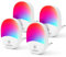 Lyridz Nachtlicht Steckdose mit Dämmerungssensor, Dimmbare Farbwechsel RGB LED Leuchte Berührungssensitives, Baby Kinderzimmer SchlafzimmerToilette Atmosphäre 4Stück