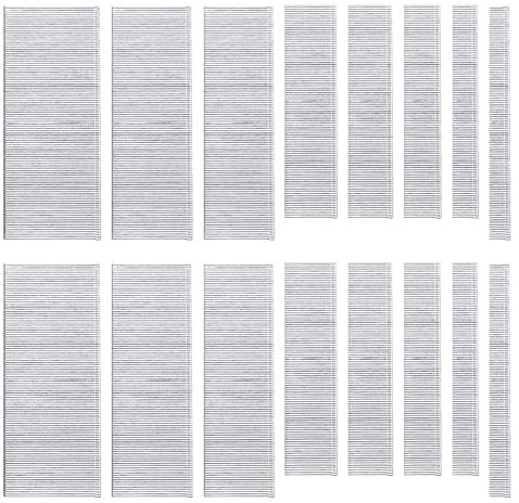 GLARKS 5000 Stück 18 Gauge 3,8 cm verzinkte Brad Nägel gerade Finishing Nagel Sortiment Kit für Formteile Schrank Montage (F38)