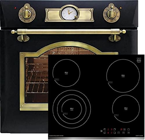 Kaiser Cuisinière-set Retro Four électrique EH 6355 EM + KCT 6703 F Table de cuisson vitrocéramique 60 cm