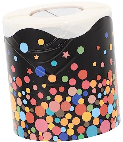 MAGICLULU 1rolle Schwarze Bordüren-aufkleber Für Pinnwände Selbstklebende Dekoration Für Klassenzimmer Und Büros Vielseitige Farbige Randverzierung Für Tafel Und Schreibtisch Für