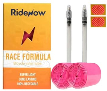 RideNow 2PCS Ultralight Bike Inner Tube 700 x 18-32 Road Bicycle TPU Tire 45/65/85mm Length French Valve Super Bike Light Tube (700x18-32c SV85mm)