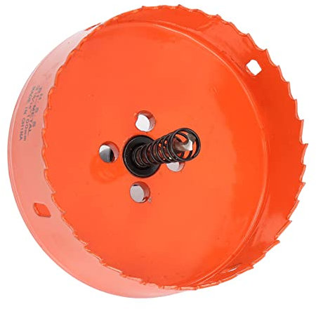 Pièces de Perceuse électrique Tbest, Scie Cloche Bimétallique HSS avec Arbre Robuste pour Planches de Cornhole Bois PVC Pièces de Perceuse électrique en Métal (3-15/16(100mm))