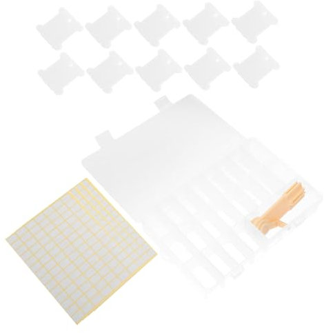 OATIPHO Aufbewahrung Für Stickgarn Organizer Garnhalter Aus Garnbrett Garnwickler Kordelplatten Stickwerkzeuge