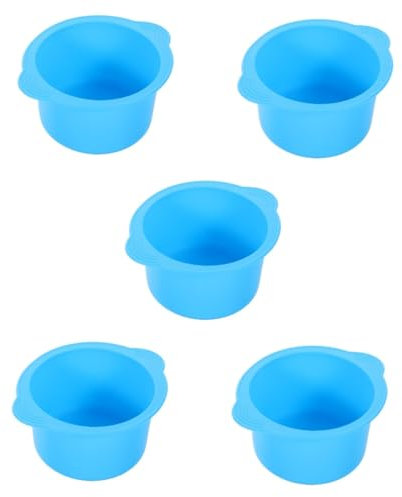 Healeved 5pcs Silicone Waxing Bowl for Hair Removal Replacement Wax Warmer Liner Bowl Used Wax Melter for Bikini Hair Removal