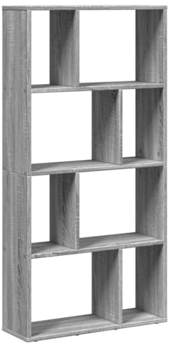 vidaXL Bücherregal Grau Sonoma 60x20x120,5 cm Holzwerkstoff