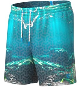 ARENA Men's Water Prints Beach Boxer Short de Playa Hombre