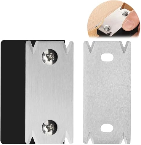 Kantenschneider Umleimer mit 1 Ersatzklinge, Mini Handhobel, Furnierkantenschneider Kantenhobel Holz, Kantenschneider für Holzbearbeitung, Tragbar Manueller Kantenanleimschneider für Holz, PVC