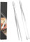 Set de 2 pinzas barbacoa de acero inoxidable 30 cm - punta dentada precisa - pinzas cocina acero inoxidable para cocina, parrilla y repostería, herramientas profesionales. Pinzas