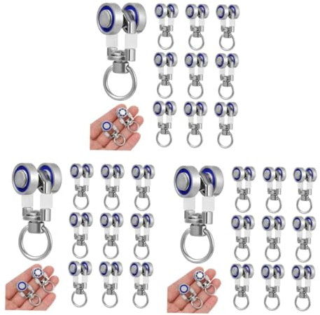 HOMOCONO 30stücke Metall Vorhangrollen Mit Geräuschlose Vorhanggleiter Für Flexible Vorhangschienen Hochwertige Gardinenpulleys Für Kreative Raumgestaltungen