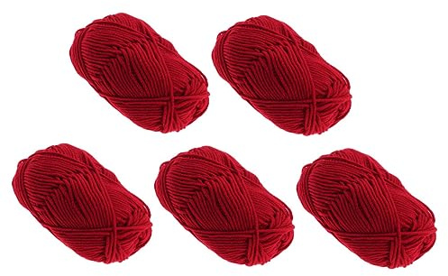Housoutil 5rotoli Corda in Cotone Morbida per Cucire Fai da Te Filato di Cotone Naturale per Tessitura Uncinetto e Progetti Manuali per Decorazioni e Oggetti Intrecciati