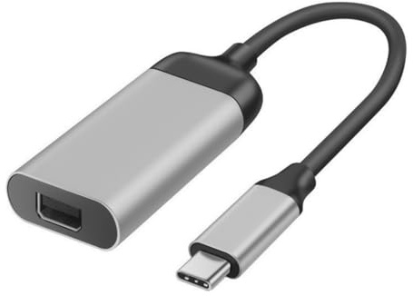Enwye Typ C auf Mini DP Displayport-Kabeladapter 4K 60 Hz DP-Buchse auf Typ-C-Stecker Audio-Video-Kurzkabel-Adapterkonverter für Tablet, Telefon, Laptop