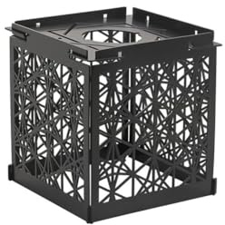 Hohler Lampenschirm für den Außenbereich, Gusseisen, kompatibel mit 38 Lichtern, perfekt für Camping-Dekoration (hohler Lampenschirm)