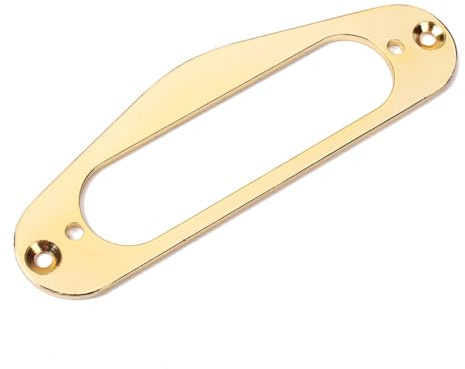 Metall Tonabnehmerrahmen Gb407f Goldener für St E-gitarren | Einzeln, Ersatzteil für Single Coil Systeme, Geeignet für Gitarristen und Luthiers, Modell Gb407f