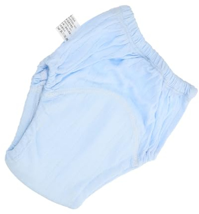 ZUNOXAZ Waschbare Trainingshose für Babys und Neugeborene Atmungsaktive Windelhose aus Baumwolle Blau Leckagehemmend
