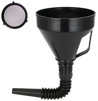 Xibao Outils de Voiture,Entonnoir Carburant,Entonnoir Huile Moteur,Entonnoir à Carburant avec Filtre et Extension Flexible,Convient pour Voiture,Camion,SUV,Fourgonnette,Camping-car,Jeep,Moto